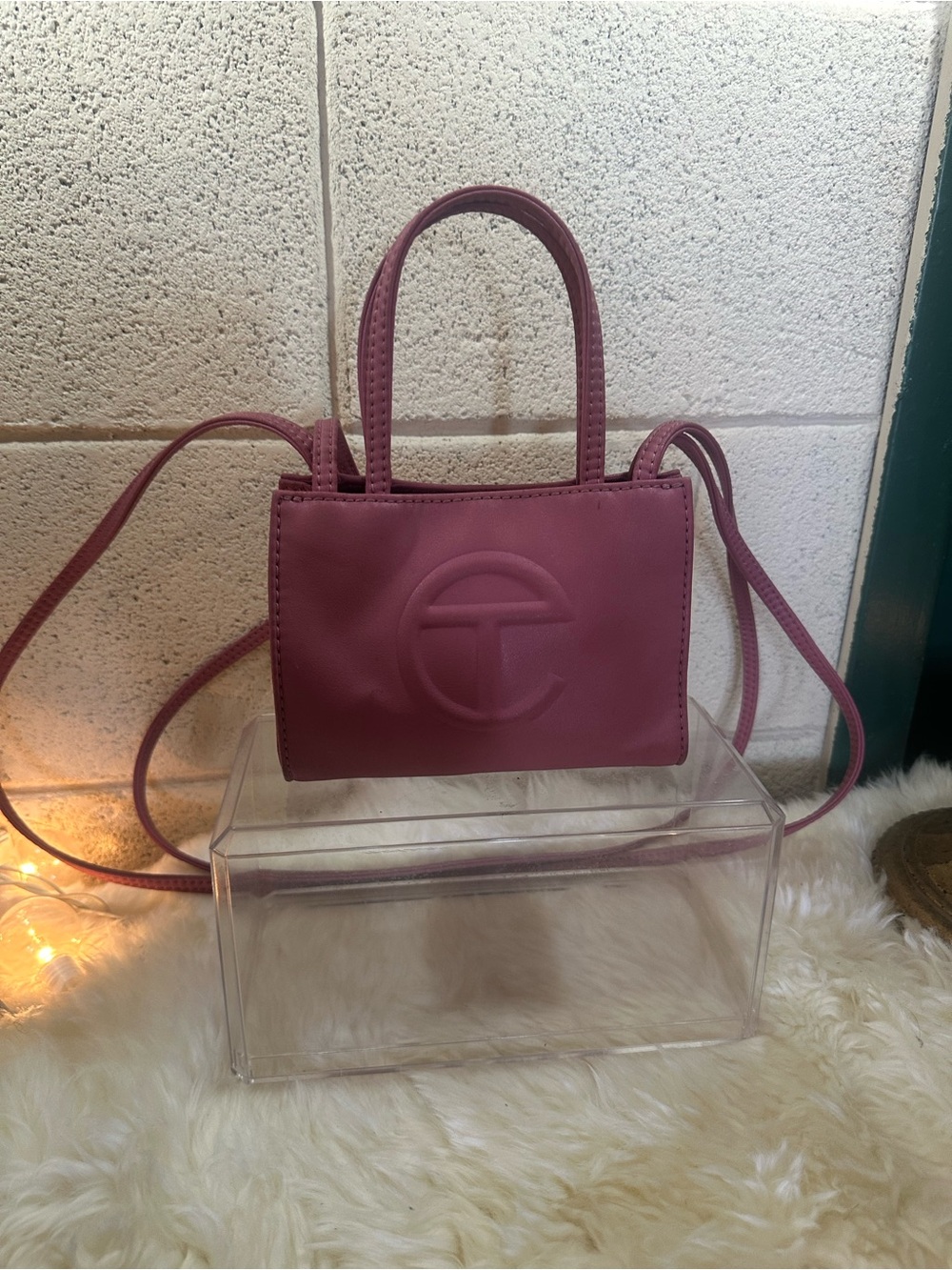 Telfar Mini Tote in Mauve Pink